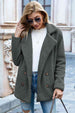  Lapel Collar Sherpa Coat Trendsi