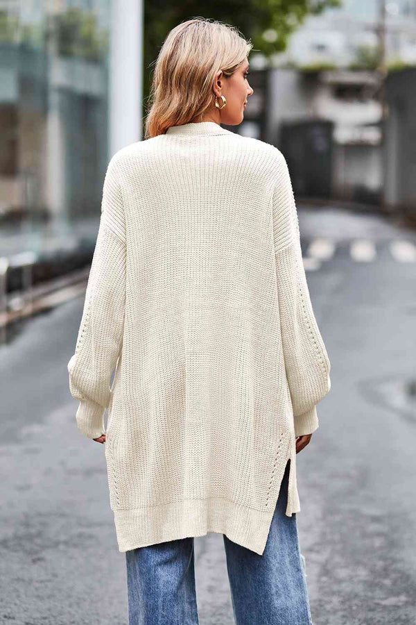  Dropped Shoulder  Cardigan Bazaarbey