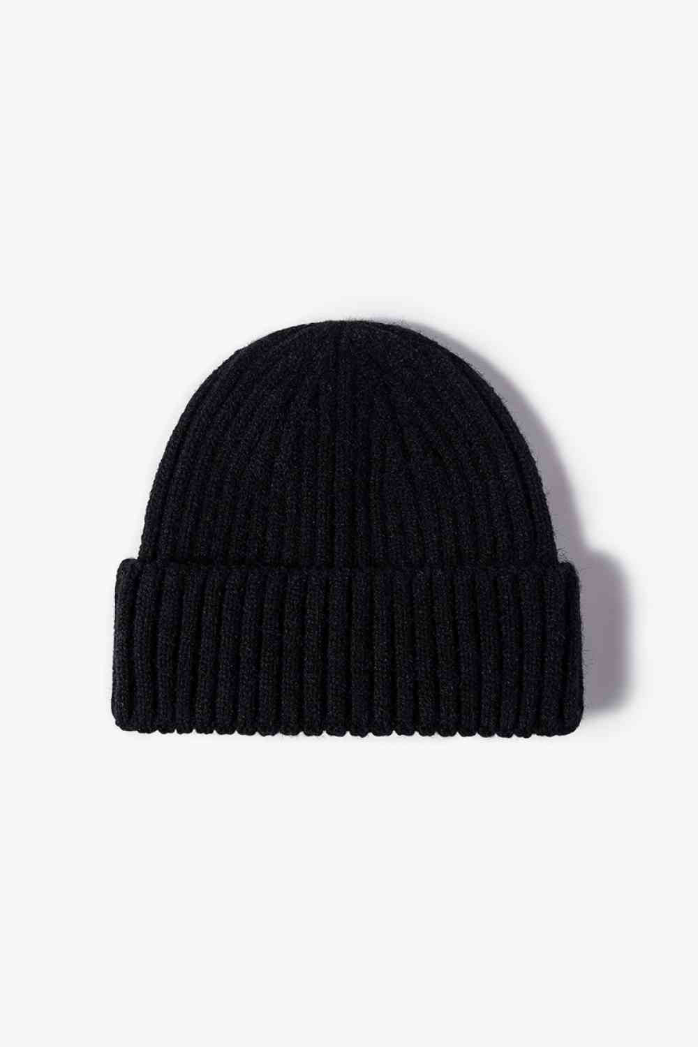 Rib-Knit Cuff Beanie Trendsi