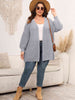   Dropped Shoulder Knit Cardigan Trendsi