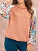 Exposed Seam Round Neck Blouse Bazaarbey