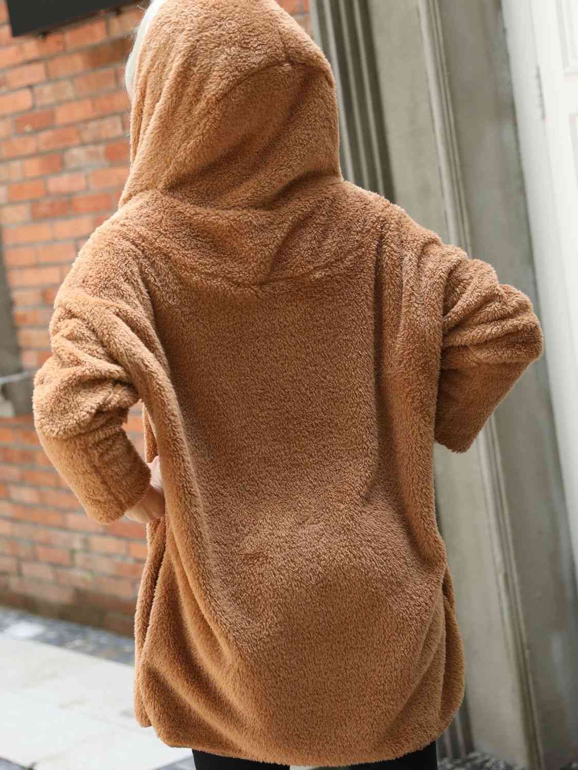  Hooded Teddy Coat Trendsi