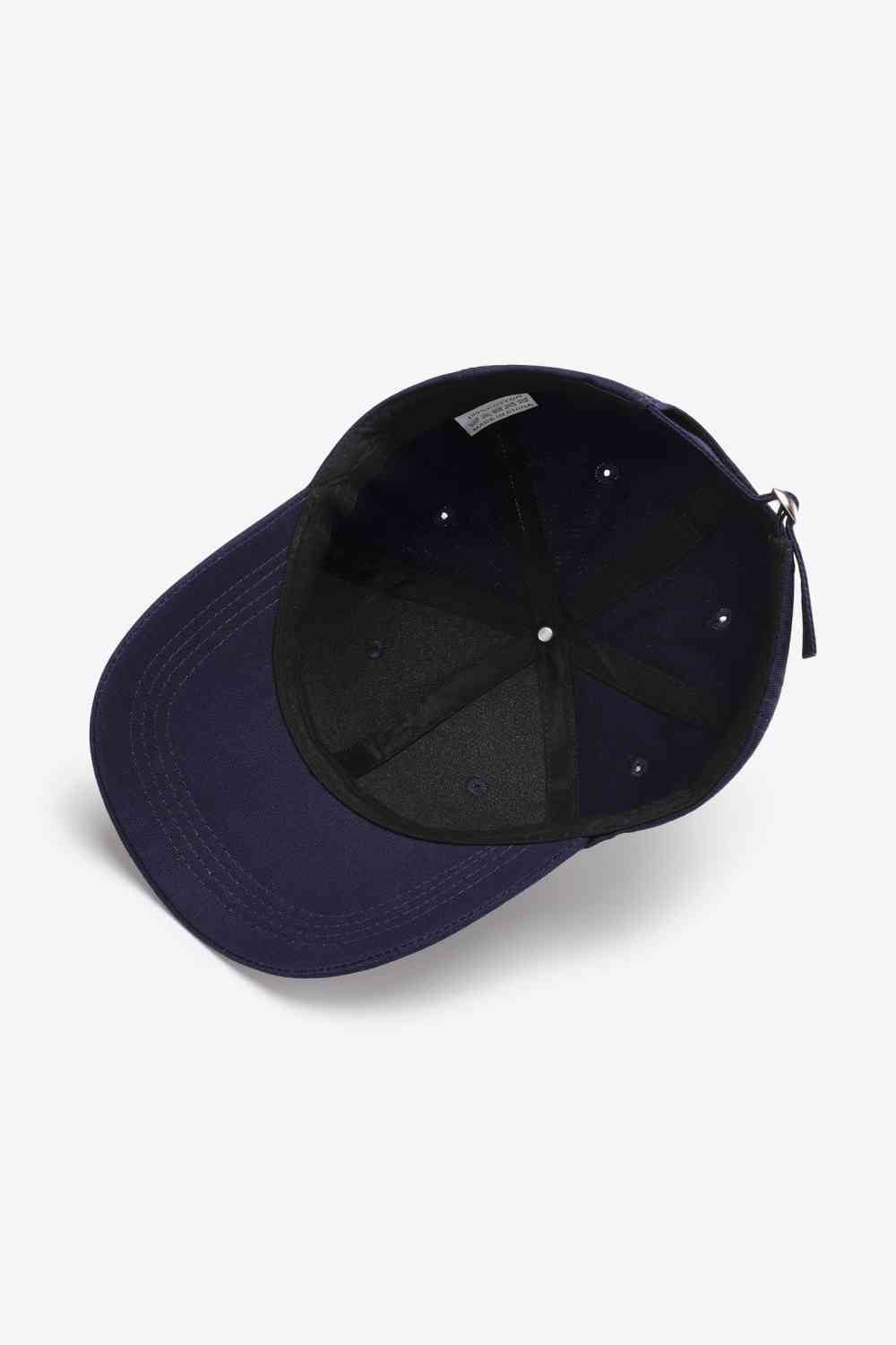 Plain Adjustable Cotton Baseball Cap Trendsi