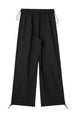 Drawstring Waist Pants with Pockets Bazaarbey