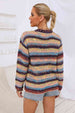 Striped Long Sleeve  Cardigan Trendsi