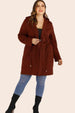  Drawstring Waist Hooded Cardigan with Pockets Trendsi