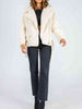 Zip-Up Belted Sherpa Jacket Trendsi