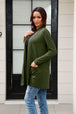    Long Sleeve Cardigan with Pockets Trendsi