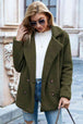  Lapel Collar Sherpa Coat Trendsi