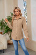 Collared Neck Buttoned Long Sleeve Shirt Bazaarbey