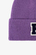 Letter Patch Cuffed Knit Beanie Trendsi