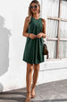 Round Neck Sleeveless Mini Dress -BazaarBey - www.shopbazaarbey.com