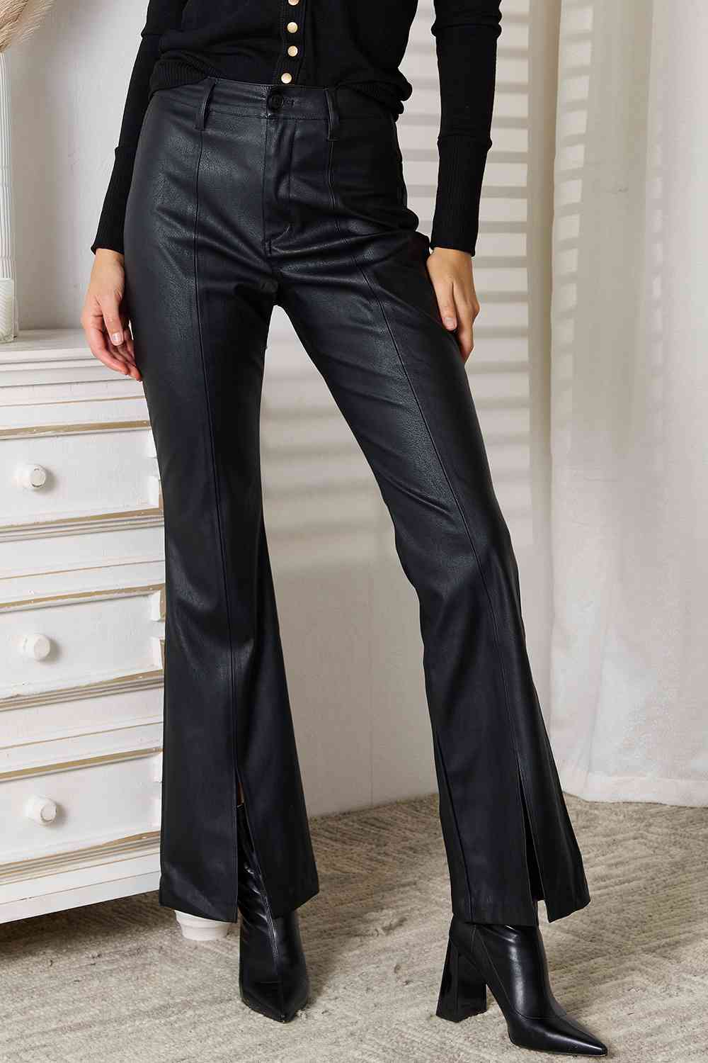 Kancan Slit Flare Leg Pants Bazaarbey