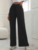 V-Waist Wide Leg Pants Bazaarbey