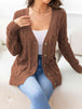 Button Down Cable-Knit Cardigan Bazaarbey