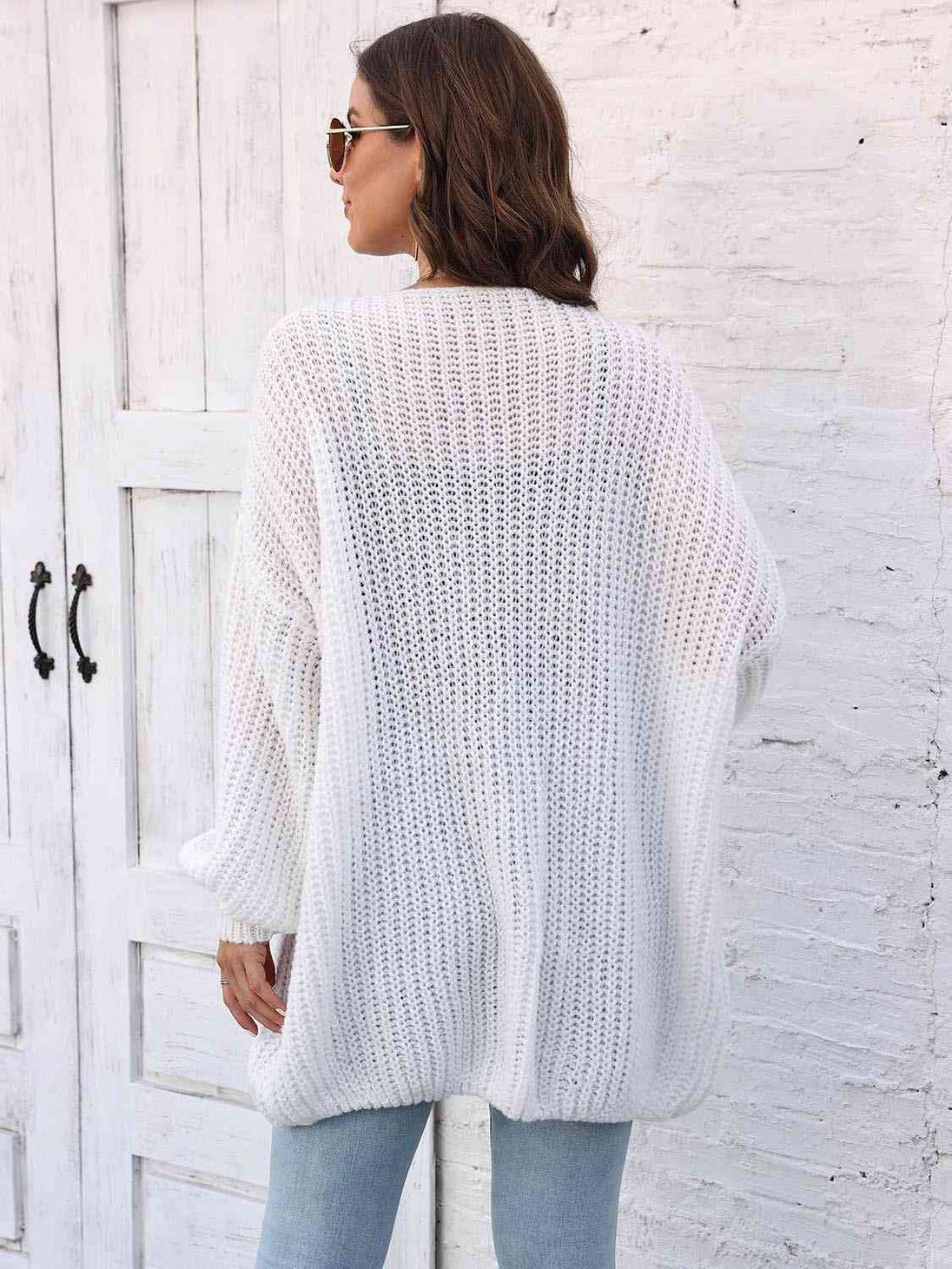  Dropped Shoulder  Cardigan Trendsi