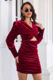 Twist Front Cutout Long Sleeve Dress -BazaarBey - www.shopbazaarbey.com