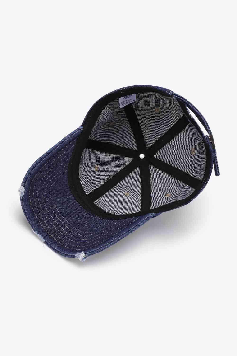 Distressed Adjustable Baseball Cap Trendsi