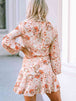 Printed Button-Up Long Sleeve Dress -BazaarBey - www.shopbazaarbey.com