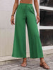 High Waist Slit Wide Leg Pants Bazaarbey