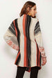 Striped Tassel Detail One-Button Cardigan Bazaarbey