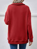 Collared Neck Dropped Shoulder Sweatshirt Bazaarbey