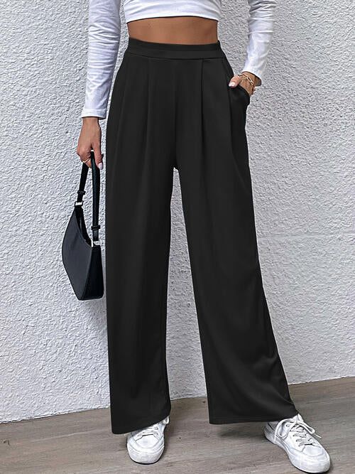 High Waist Straight Pants Bazaarbey