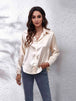 Collared Neck Buttoned Long Sleeve Shirt Bazaarbey