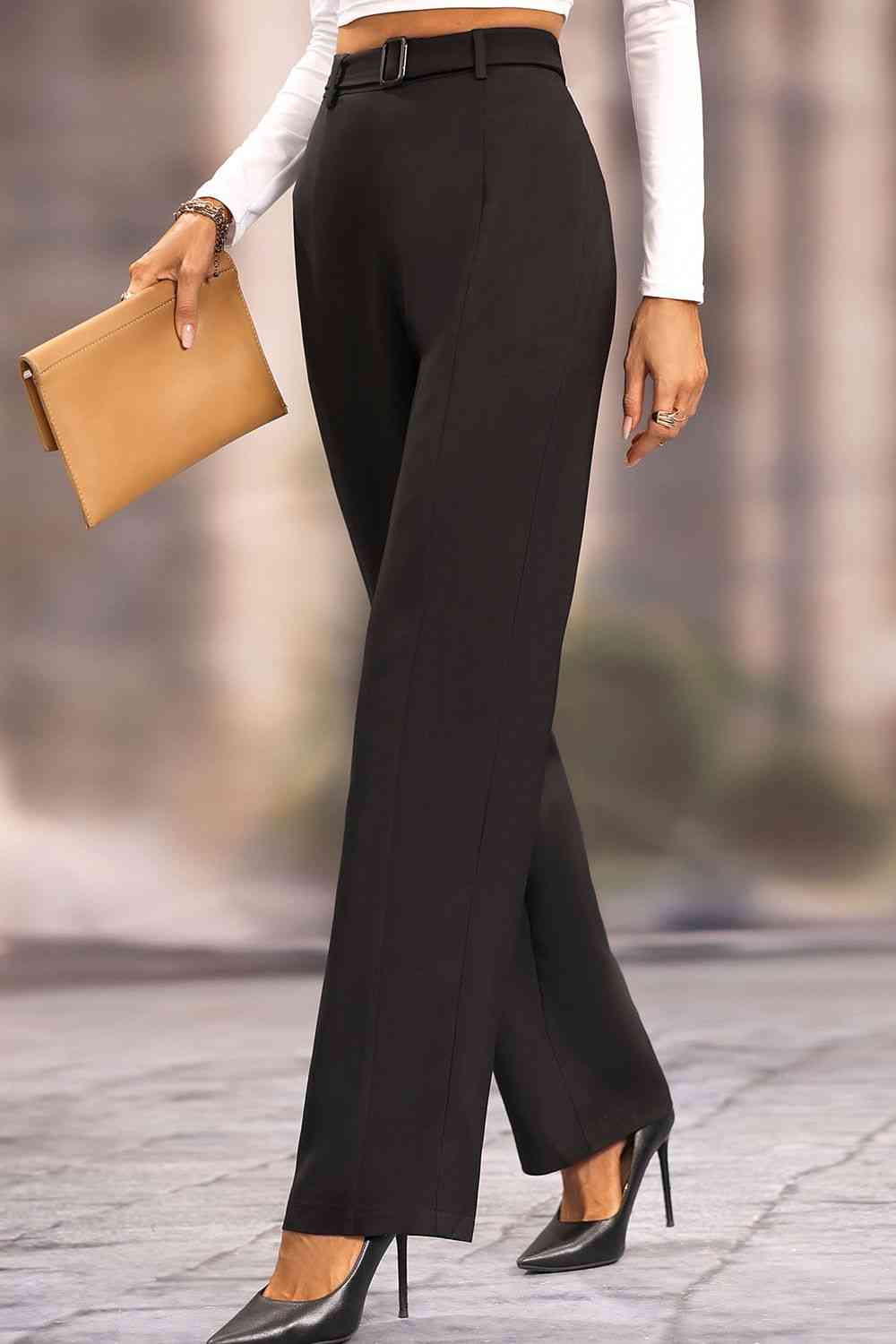 Long Loose Fit Straight Pants Bazaarbey