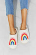 MMShoes Rainbow Plush Slipper Trendsi