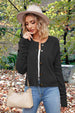 Button Up Round Neck Drop Shoulder Cardigan Trendsi