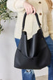  Vegan Leather Handbag with Pouch Trendsi