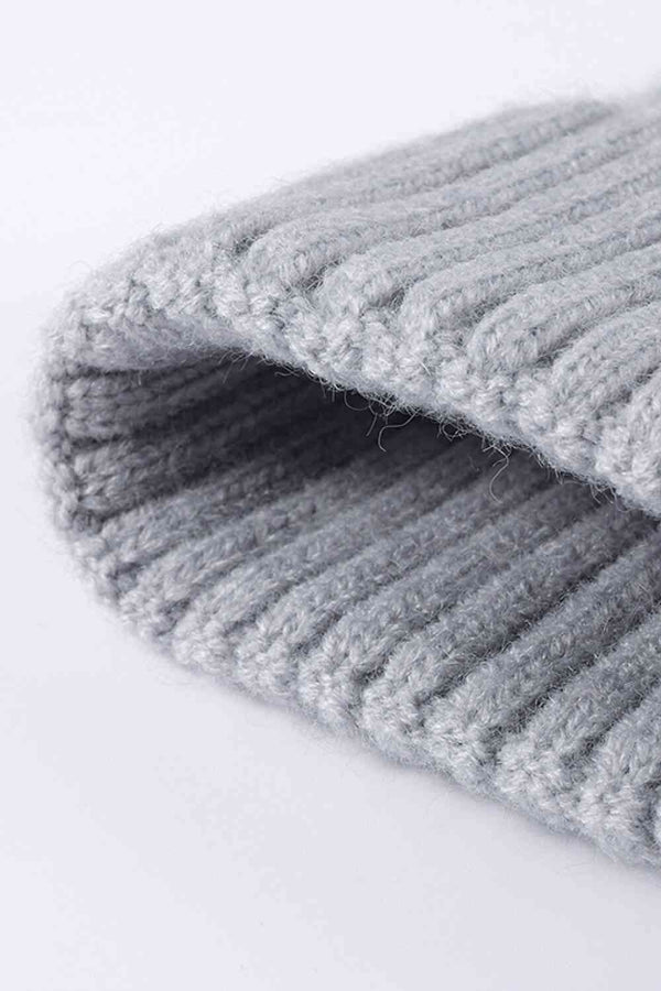 Cable-Knit Cuff Beanie Trendsi