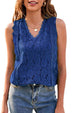 Lace V-Neck Tank Bazaarbey