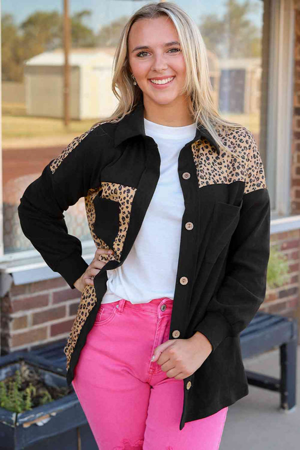  Collared Button Down Jacket Trendsi