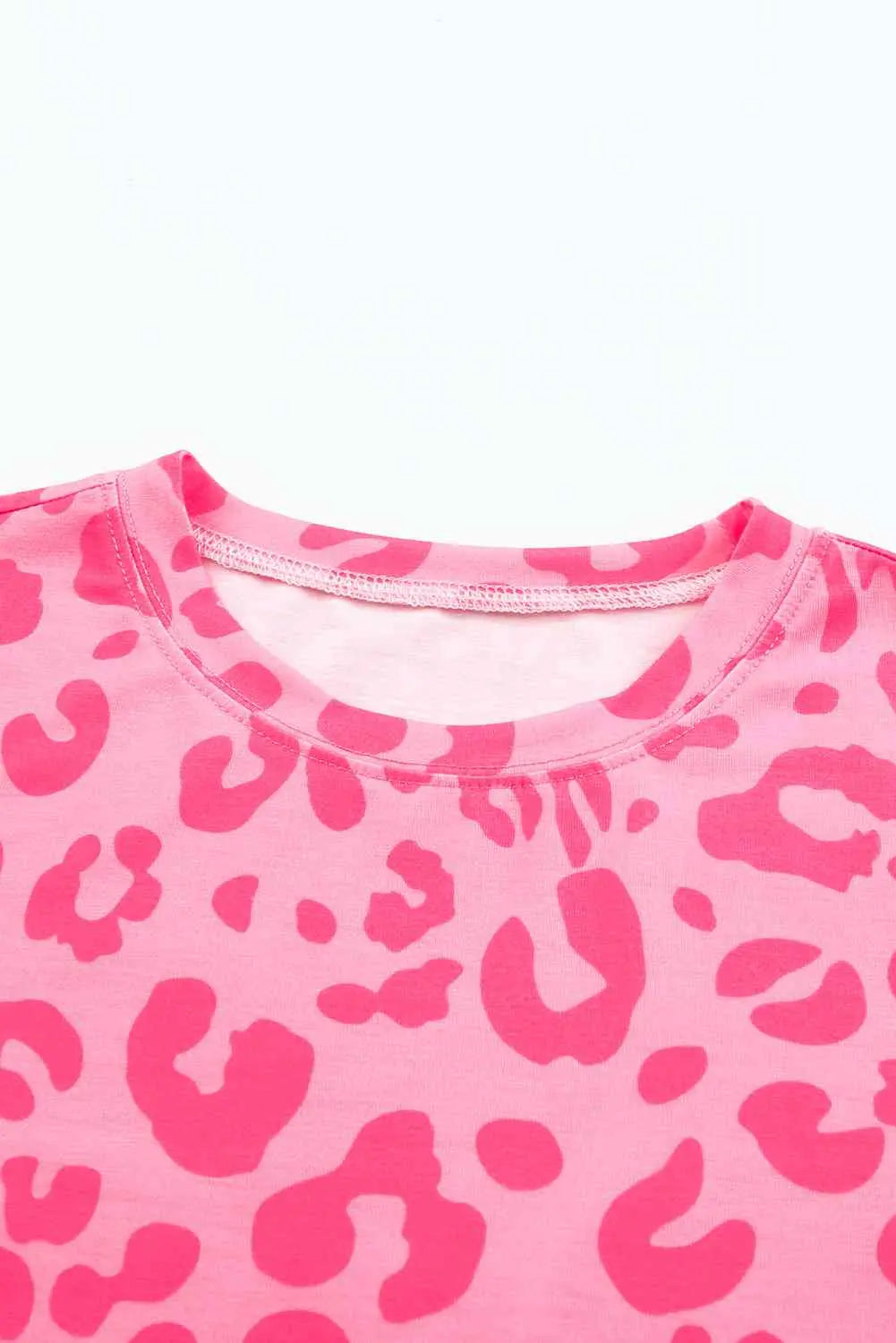 Leopard Round Neck Tee Bazaarbey