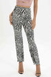 Zebra Print Straight Leg Pants Bazaarbey