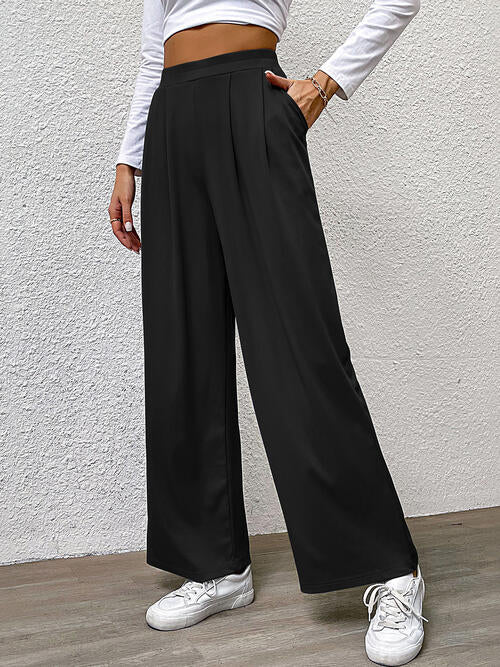 High Waist Straight Pants Bazaarbey