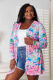  Floral  Long Sleeve Cardigan Trendsi