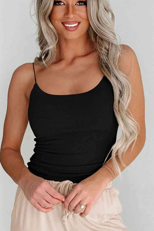 Ribbed Scoop Neck Cami Bazaarbey