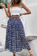 Ditsy Floral Slit High Waist Skirt Trendsi