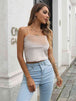 Straight Neck Cropped Cami Bazaarbey