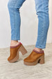  Footwear Platform Suede Clog Heel Trendsi