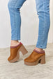  Footwear Platform Suede Clog Heel Trendsi