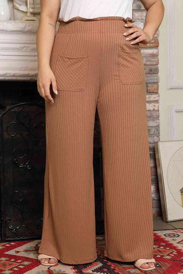  Wide Leg Pants with Pockets Bazaarbey