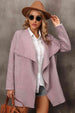 Waterfall Collar  Cardigan with Side Pockets Trendsi