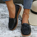 Weave Wedge Heeled Loafers Trendsi