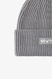 NEWYORK Patch Rib-Knit Cuffed Beanie Trendsi