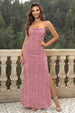 Sequin Backless Split Maxi Dress Bazaarbey