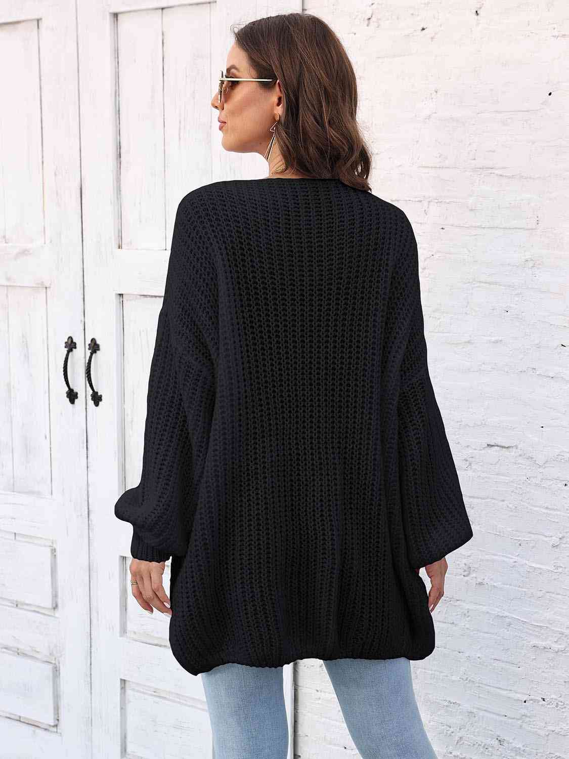  Dropped Shoulder  Cardigan Trendsi